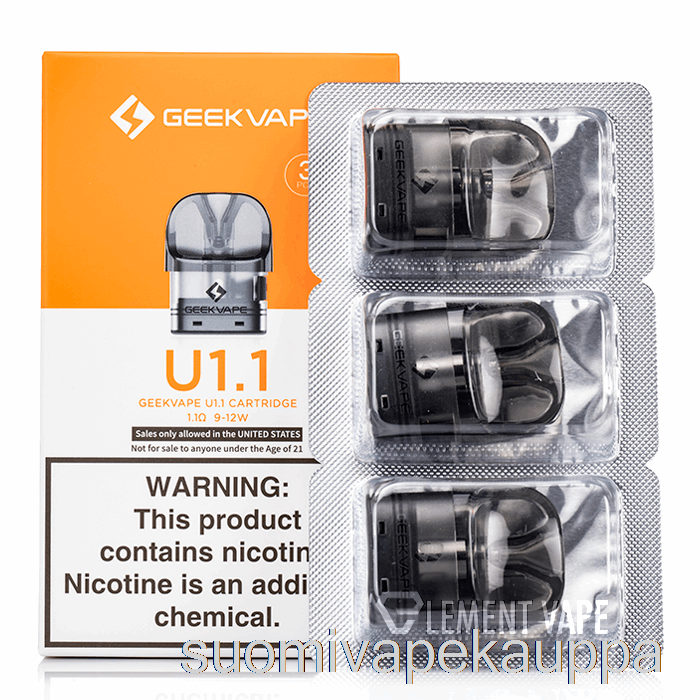 Vape Kauppa Geek Vape U Vaihtokotelot 1.1ohm Pods